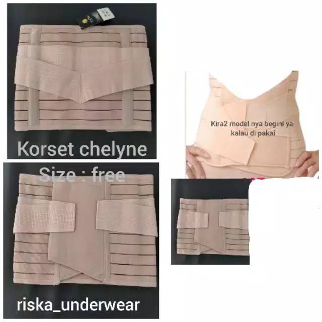 Korset double perekat / korset pelangsing perut