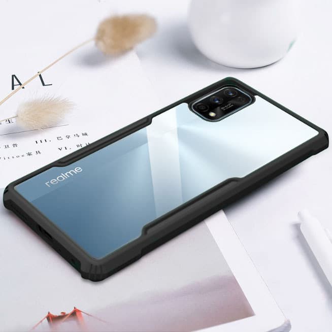 Case Realme 7 Pro Hardcase Armor Shokproof Bumper Transparant Premium Case Realme Narzo 20 Pro TA