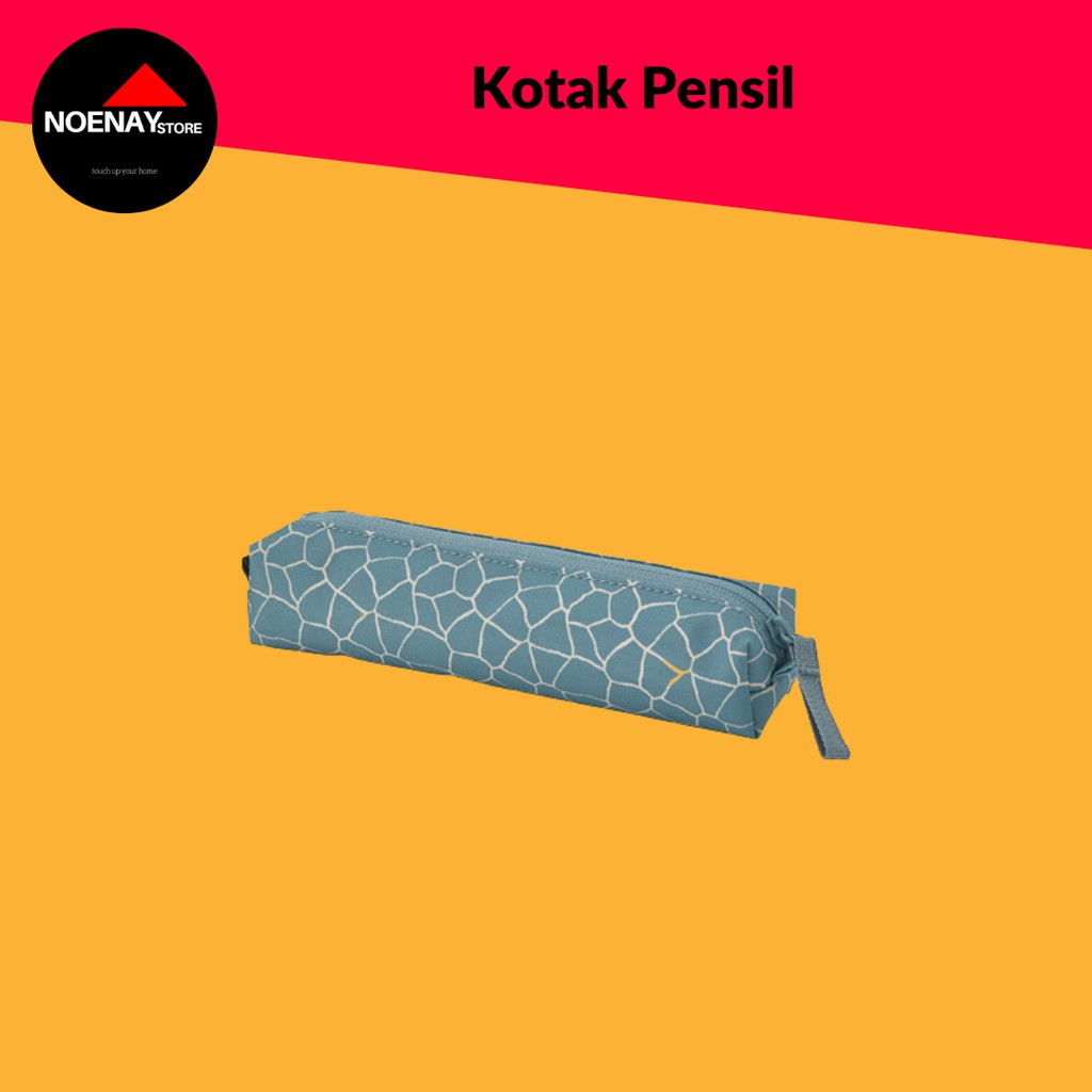 

Kotak Tempat Penyimpanan Alat Tulis, Berpola Biru
