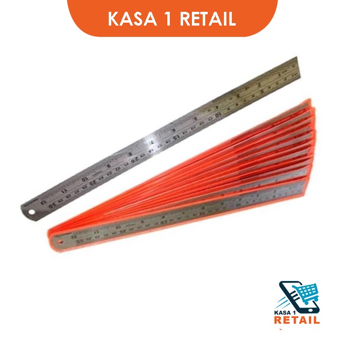 

Penggaris Besi / Stainless Steel Panjang 30 cm