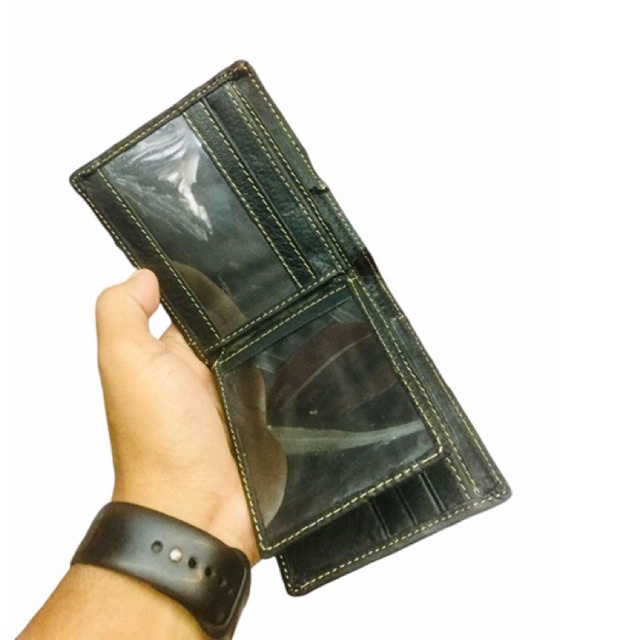 dompet lipat pria bahan kulit asli motif cetak buaya #dompet #dompetpria #dompetlipat #dompetkulit