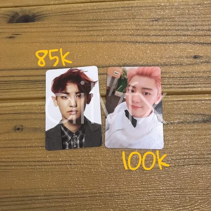 Photocard Chanyeol Xiumin overdose coming over obsession