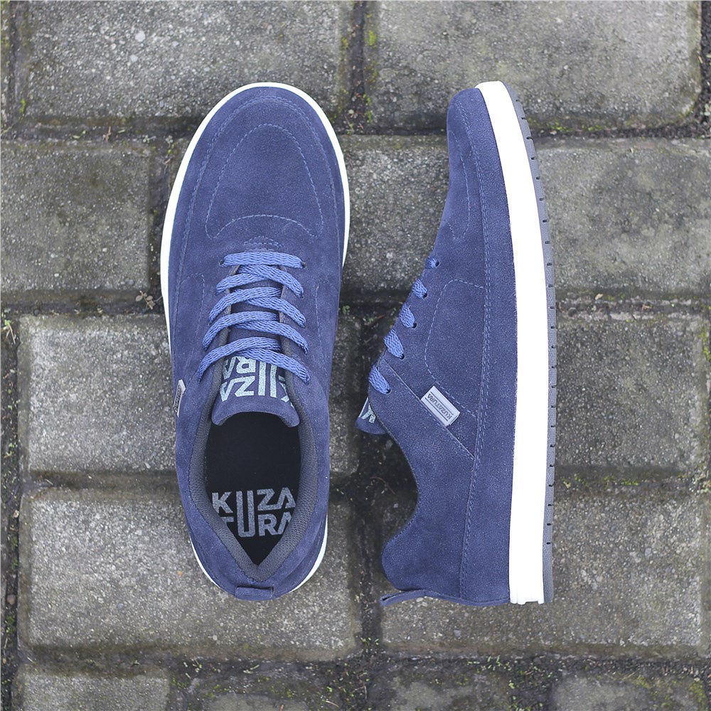 Justrue Sepatu Pria Sneakers Biru Navy Original 100% 483