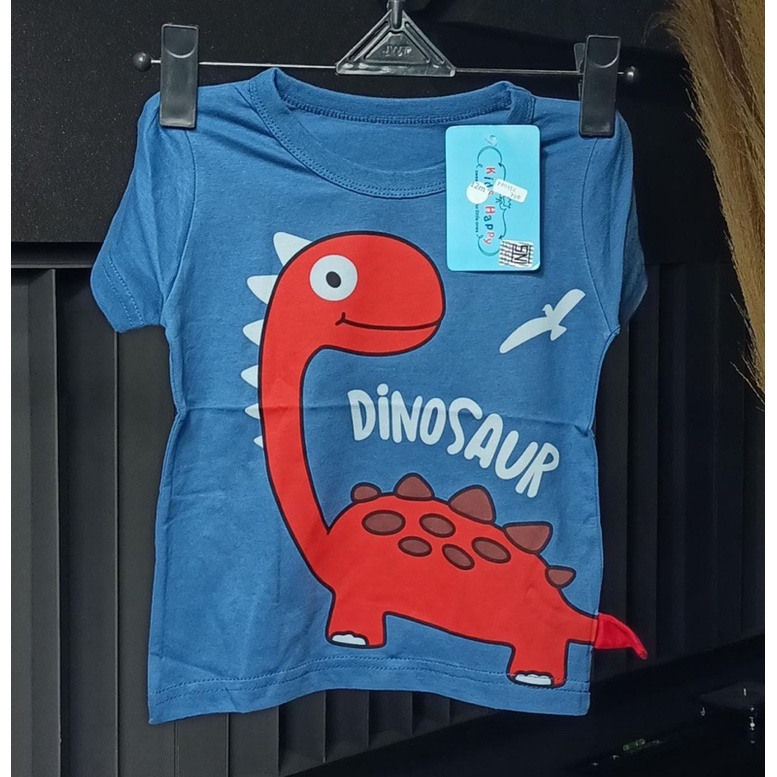 T-SHIRT DINO KIDS HAPPY | ATASAN PENDEK KIDS HAPPY