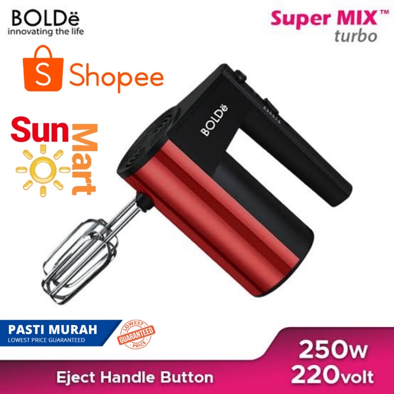 BOLDe Super MIX TURBO Hand Mixer 5 Kecepatan Original