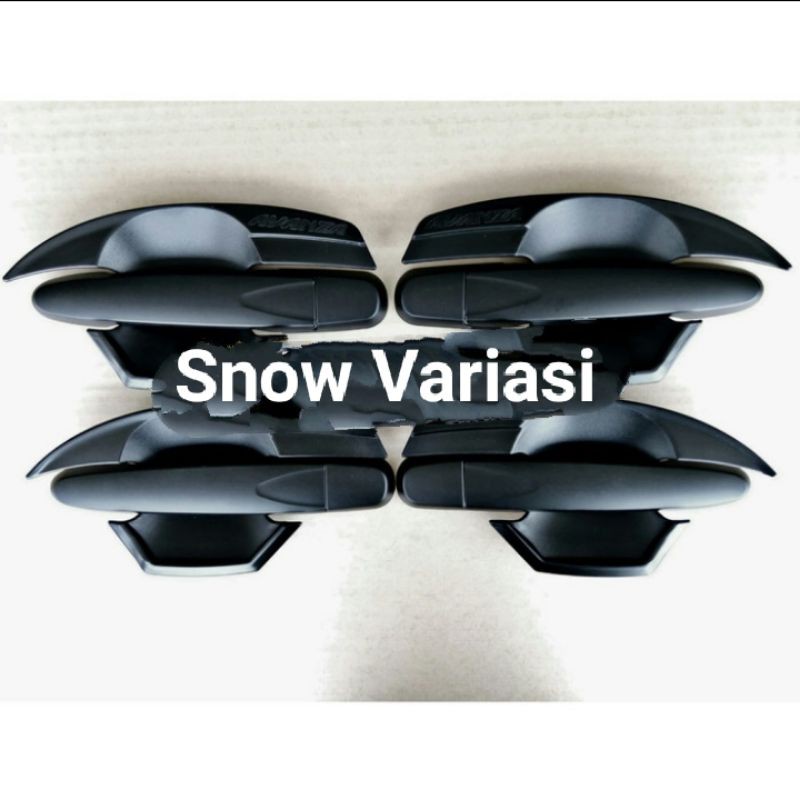 PAKET ALL NEW AVANZA LENGKAP COVER HANDLE DAN OUTER ELEGANT BLACK DOFF