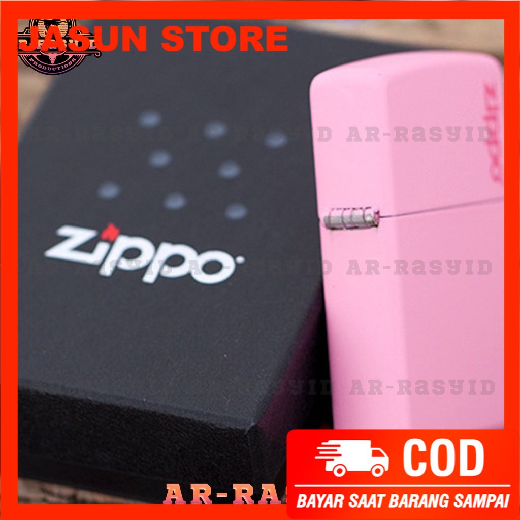 BISA COD! Korek Api Minyak Zippo Matte Pink Merah Muda 238 ZL