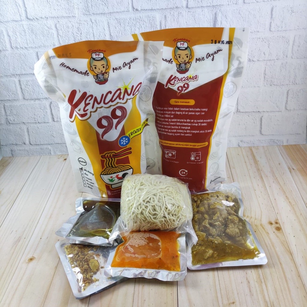 

mie keriting kemasan beku ( frozen ) ayam KENCANA - HALAL