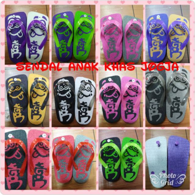 Sendal anak jogja ukuran 21-35 / sendal anak khas jogja / sendal jepit anak / sendal jepit anak khaa