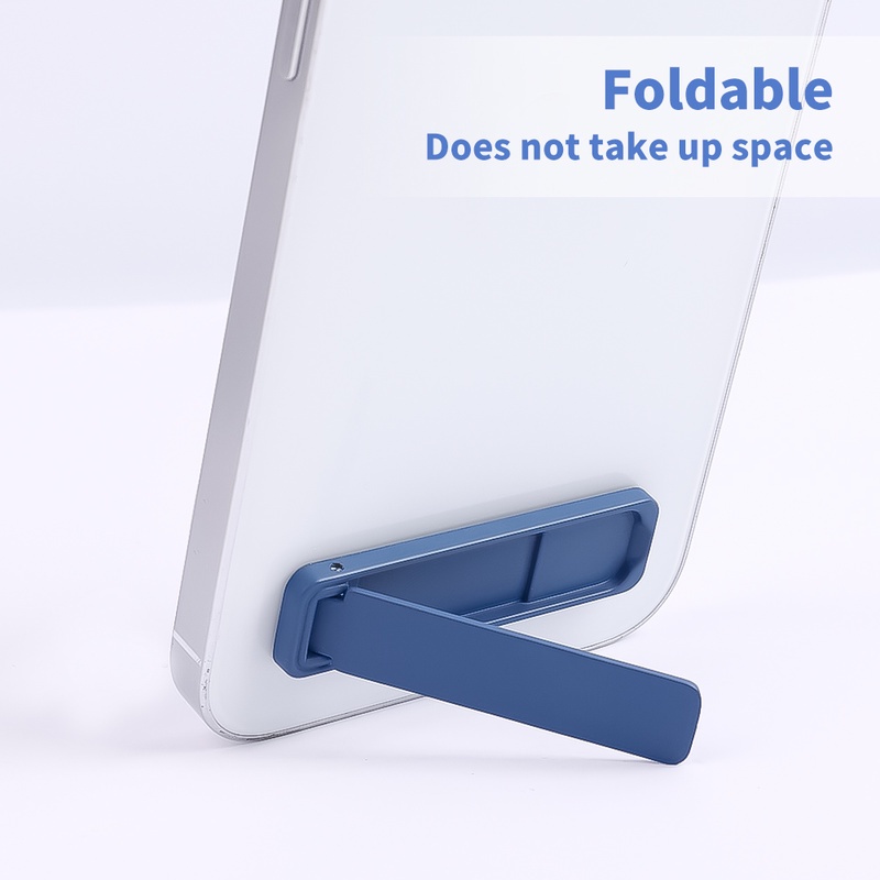 Braket Stand Holder Handphone Universal Mini Lipat Ultra Tipis Portable Bahan Metal