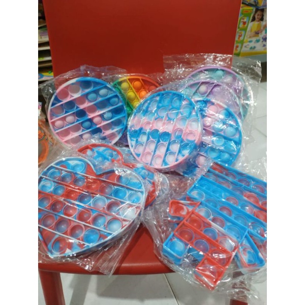 Mainan Pop It Popit Fidget Push Bubble Penghilang Stress Murah-7