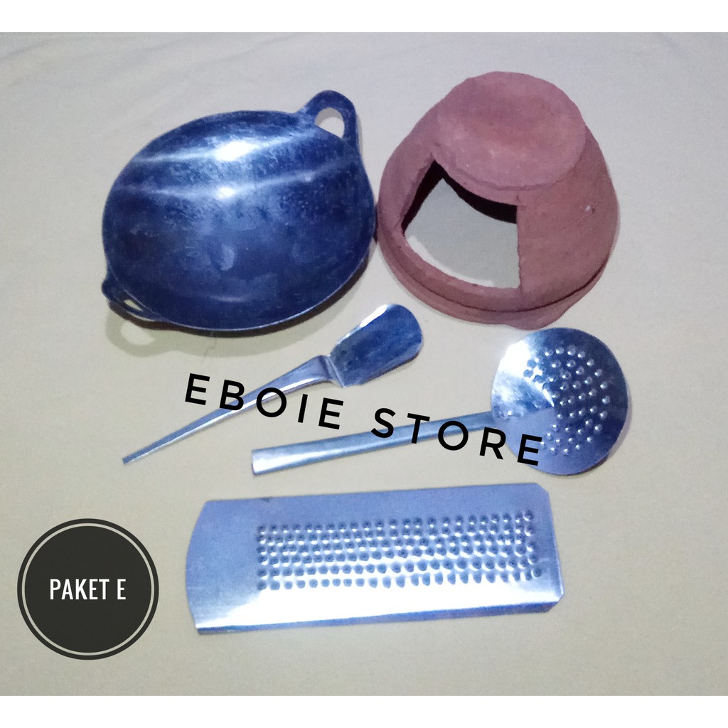 mainan anak perempuan masak masakan TRADISIONAL TUNGKU TANAH LIAT