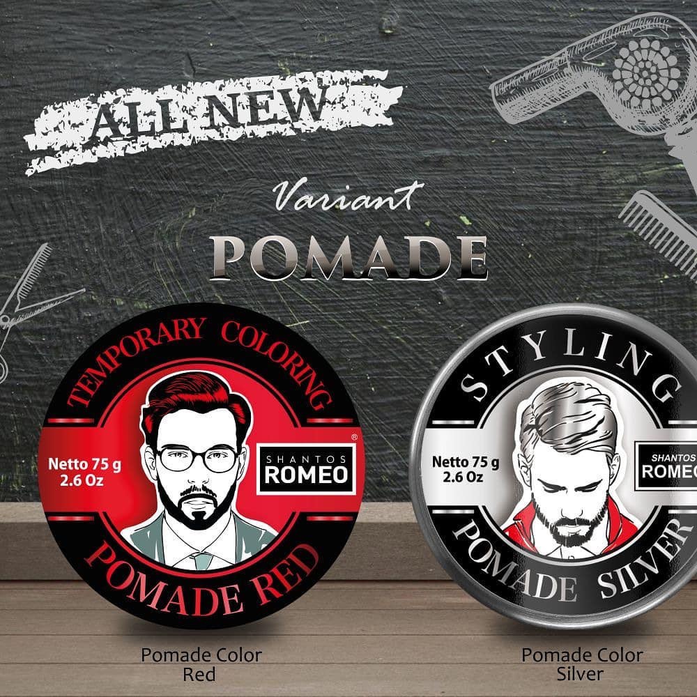 Shantos Romeo Minyak Rambut Warna / Styling Coloring Pomade 75 Gram