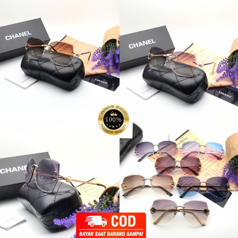 KACAMATA Sunglasses Wanita,Fashion CHANEL82031,Superpremium,Lensauv+Antisilau