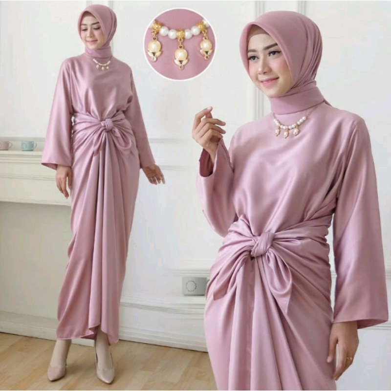 baju gamis kaftan/gamis pesta/kaftan/dress pesta muslimah bahan maxmara velvet