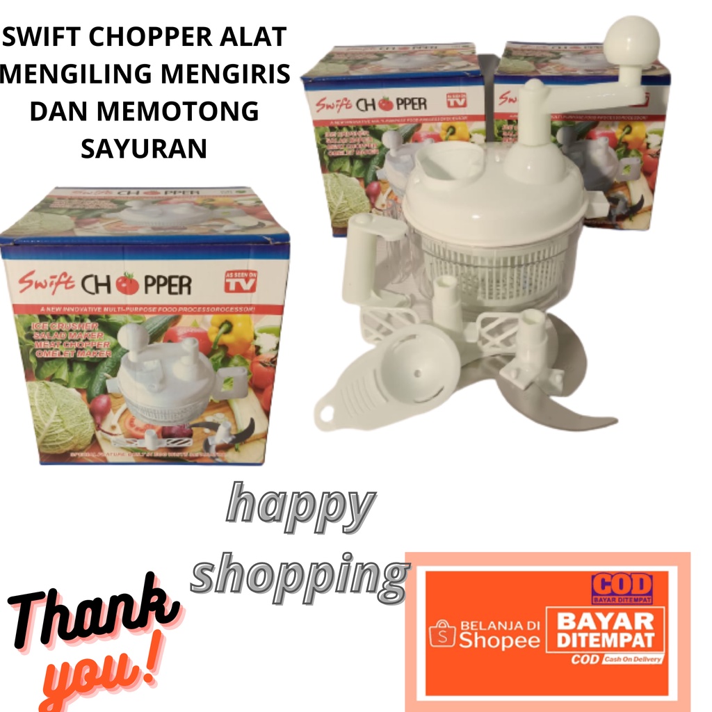 SWIFT CHOPPER ALAT MENGILING MENGIRIS DAN MEMOTONG SAYURAN