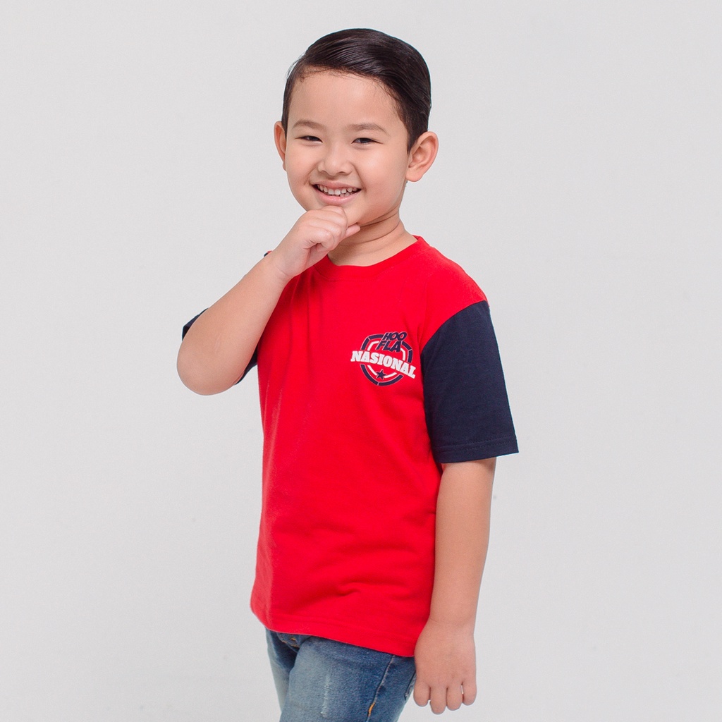 Hooflakids - Kaos Agustusan Couple Keluarga Anak Ayah Bunda Kemerdekaan Indonesia Batik Mega Mendung Series