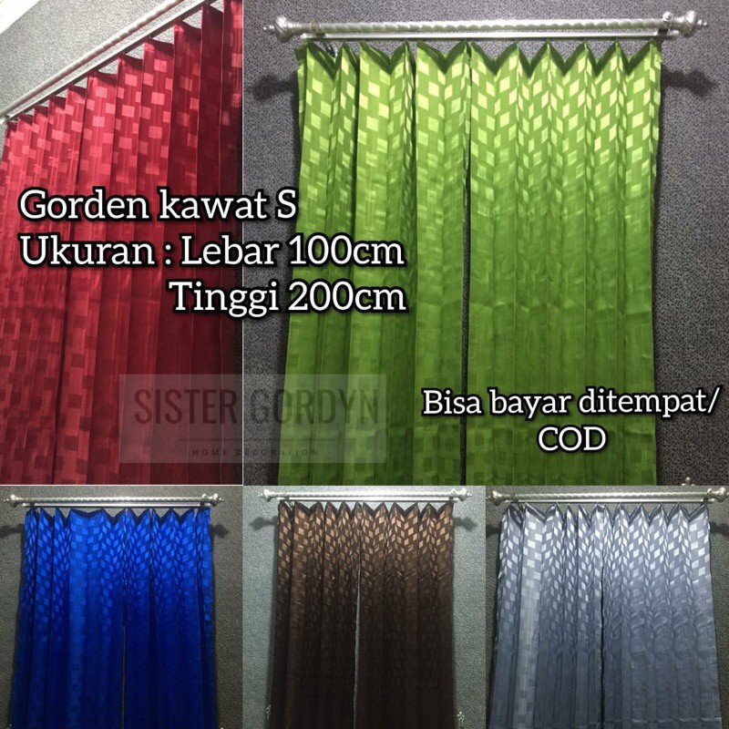 PROMO] GORDEN KAWAT S / GORDEN TINGGI 2 METER / GORDEN JENDELA MURAH / GORDEN MINIMALIS