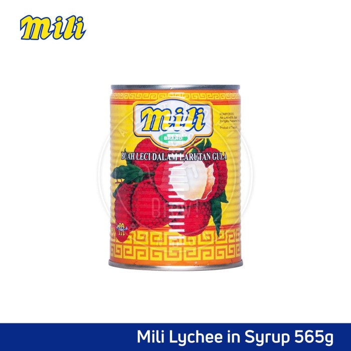

f0fbfe00 Mili Lychee 565Gr Buah Leci Dalam Syrup Kalengan (Leci Ukuran Medium) Ds1Gk