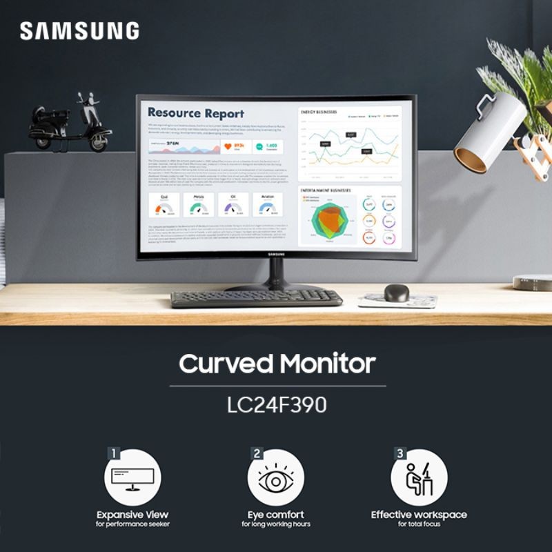 Samsung LC24F390FHEXXD Curved Monitor 24-Inch