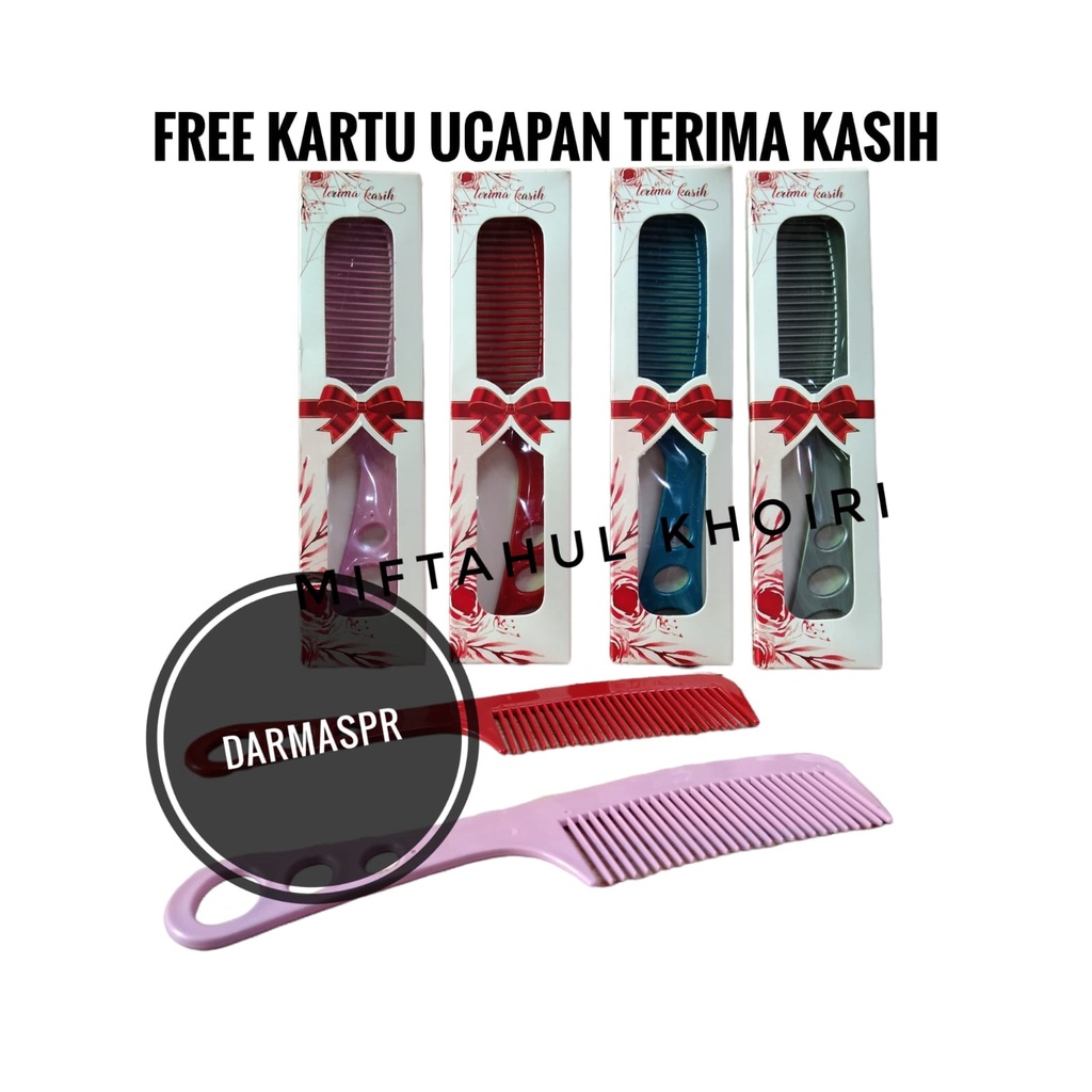 SOUVENIR PERNIKAHAN MURAH SISIR LUBANG 3 KEMAS BOX ISI 50PCS