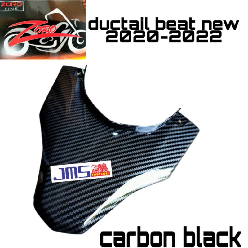 cover tutup carbon ducktail di atas lampu stop belakang beat new beat deluxe beat street tahun 2020-2022 zoro