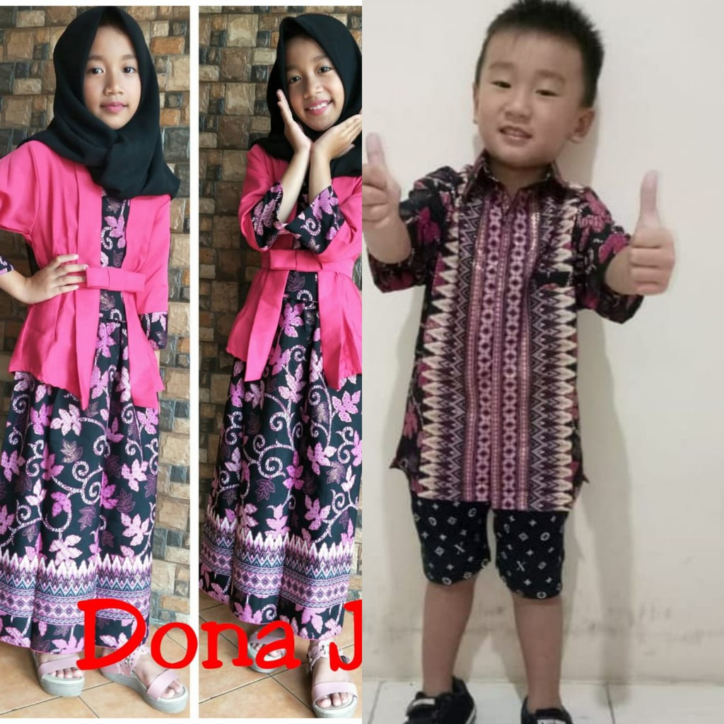 set kebaya elnira anak hem anak berkualitas