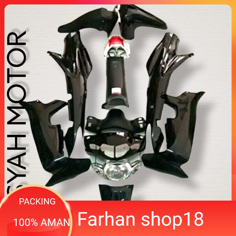 Full Bodi Suzuki Shogun 125 R Warna Hitam