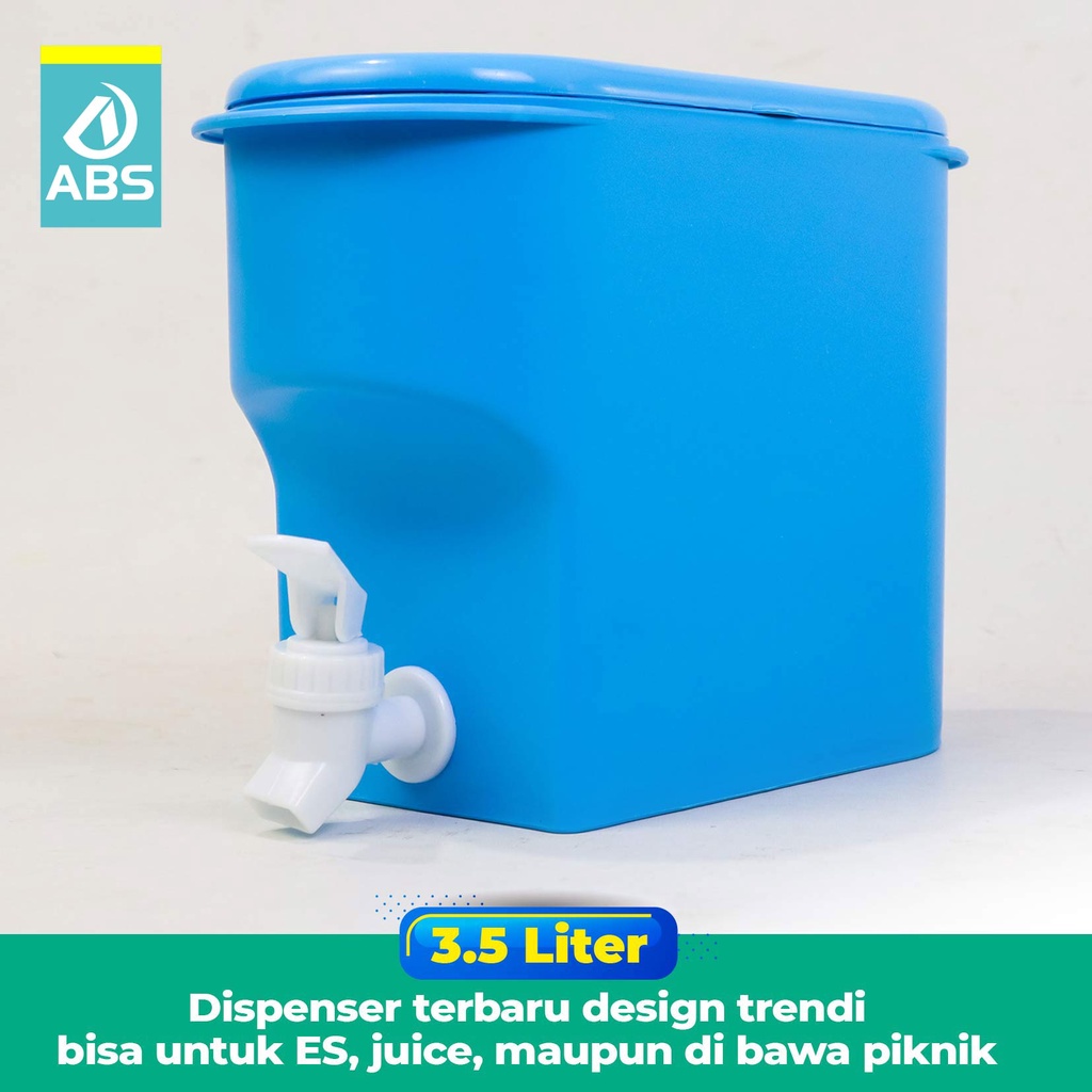 ABS Water Tank Dispenser Dispenser Air Ketel Minum Dingin Dengan Keran Juice Dispenser  DISPENSER AIR MINUM DINGIN / DISPENSER JUS DINGIN 3.5L-2