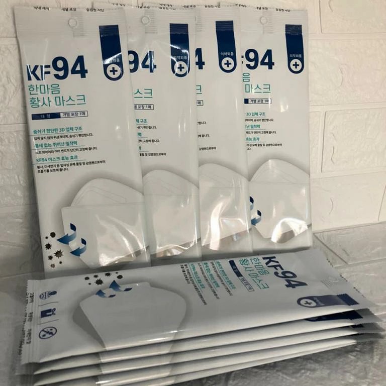 Masker Kf94 Made in Korea 4ply - White