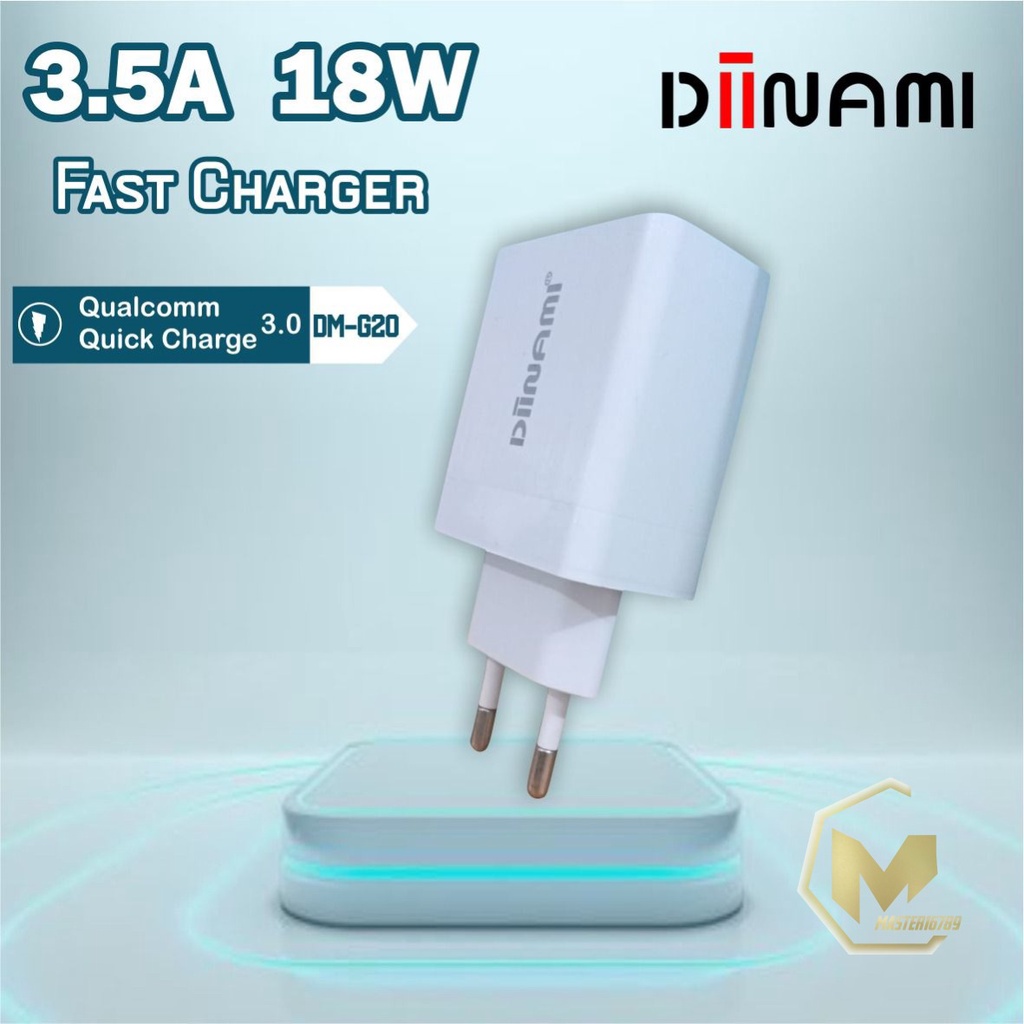 G20 DIINAMI 3A 18W Qualcomm QC3.0 Fast Charger Quick Charger Adaptor Ori GARANSI 1BULAN MA2402