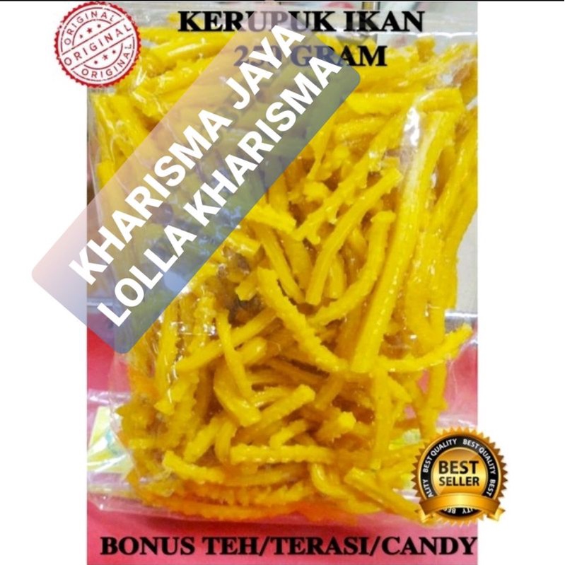 

KERUPUK IKAN MENTAH KHAS CIREBON 250 GRAM GRATIS TEH/TERASI/CANDY