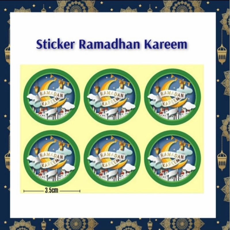 

Sticker Ramadhan Kareem Stiker Ramadan Kertas Tempel Label