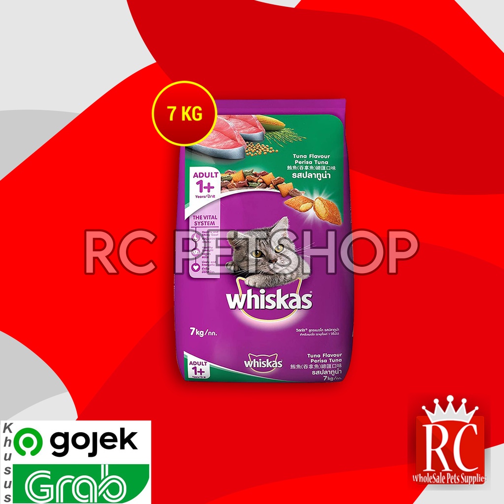 GOSEND Cat Food Whiskas 7 Kg Makanan kering Kucing 7kg