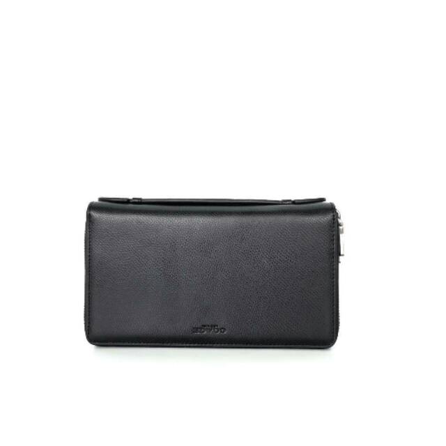 COACH Double Zip Organizer Wallet dompet leather men kulit authentic ORI ORIGINAL