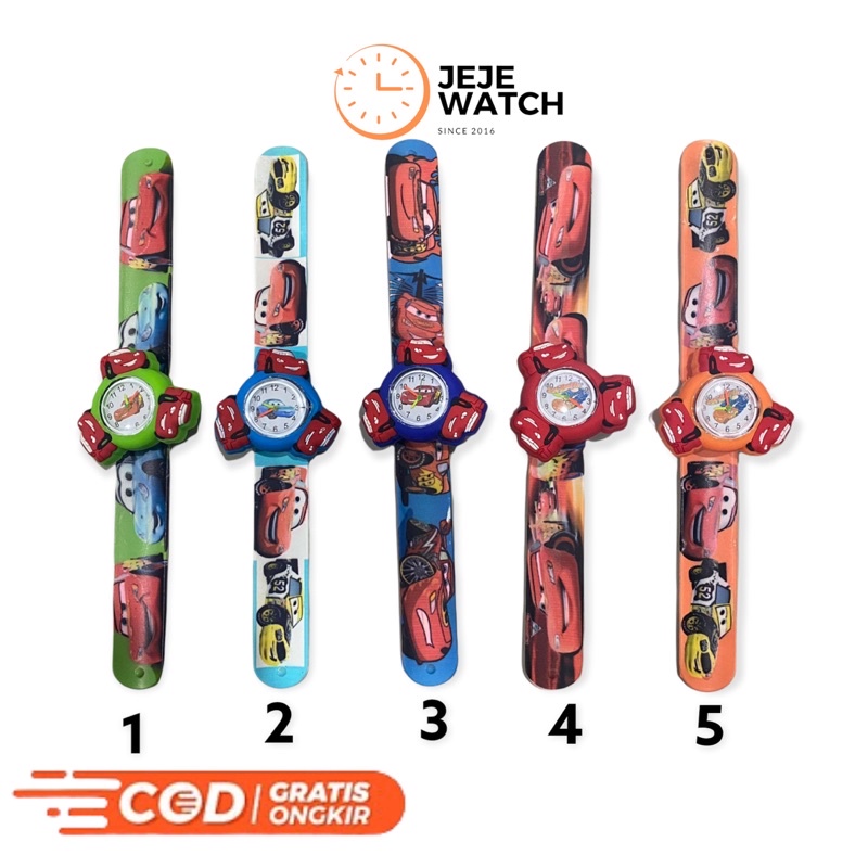 Jam tangan anak ceplok spinner karakter cowok