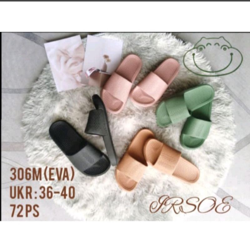 Sandal Selop Wanita Simple | Sandal Karet Original | IRSOE 306M EVA