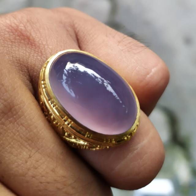 Batu Akik Baturaja Lavender Shopee Indonesia