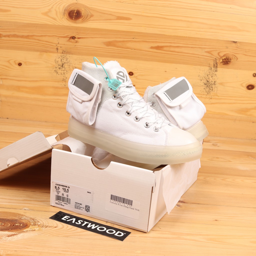 Sepatu Converse X Lay Zhang Chuck 70 Hi White