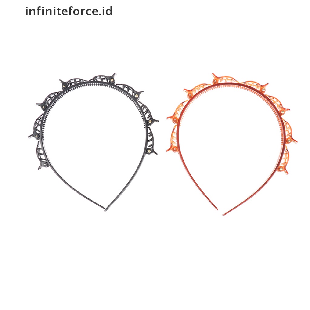 Infiniteforce.id Klip Jepit Rambut Wanita Warna Hitam