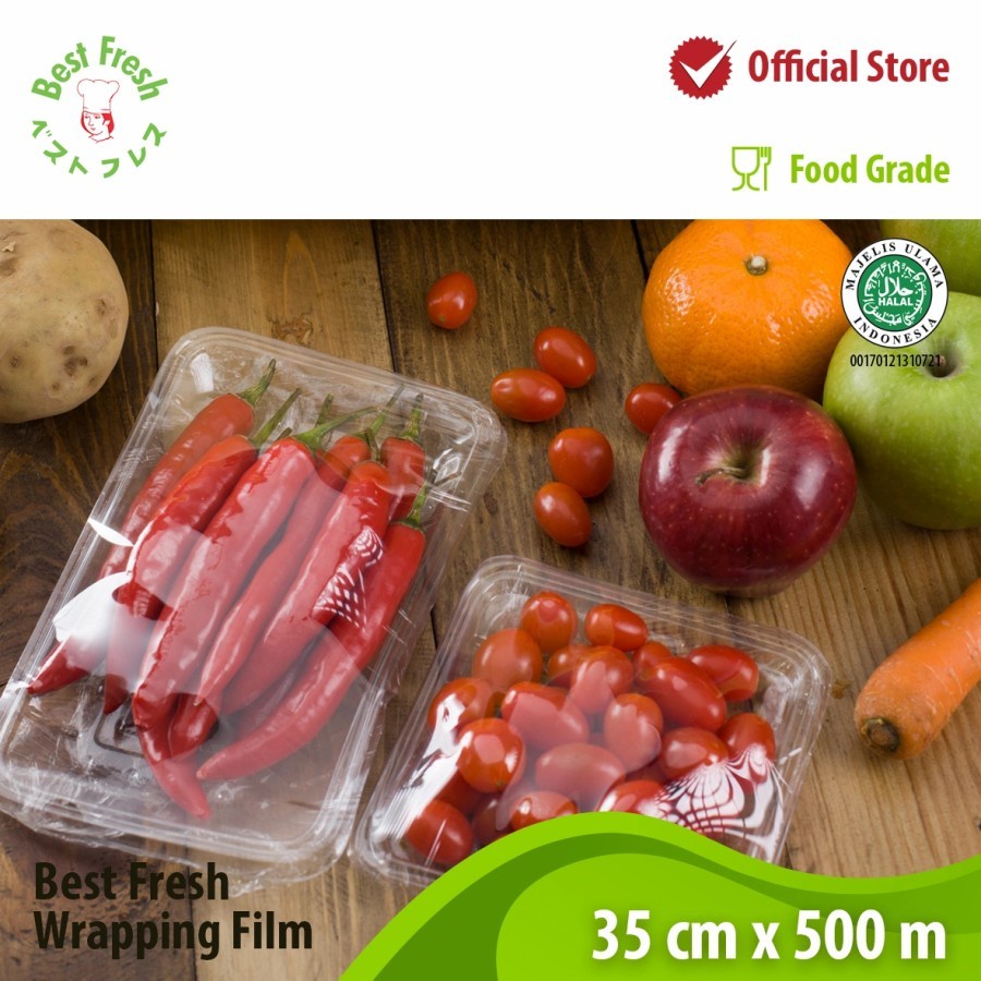 Best Fresh Wrapping Film 35cm x 500m Plastik Wrap Makanan 500 Meter