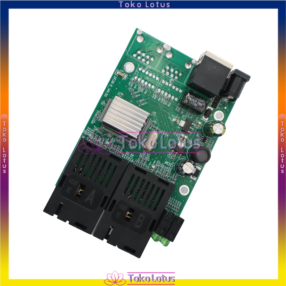 [Support POE] [TERBARU] 2F1E PCB ONLY / DENGAN ADAPTOR 12V2A Media converter AIRPO 2FO 1ETH