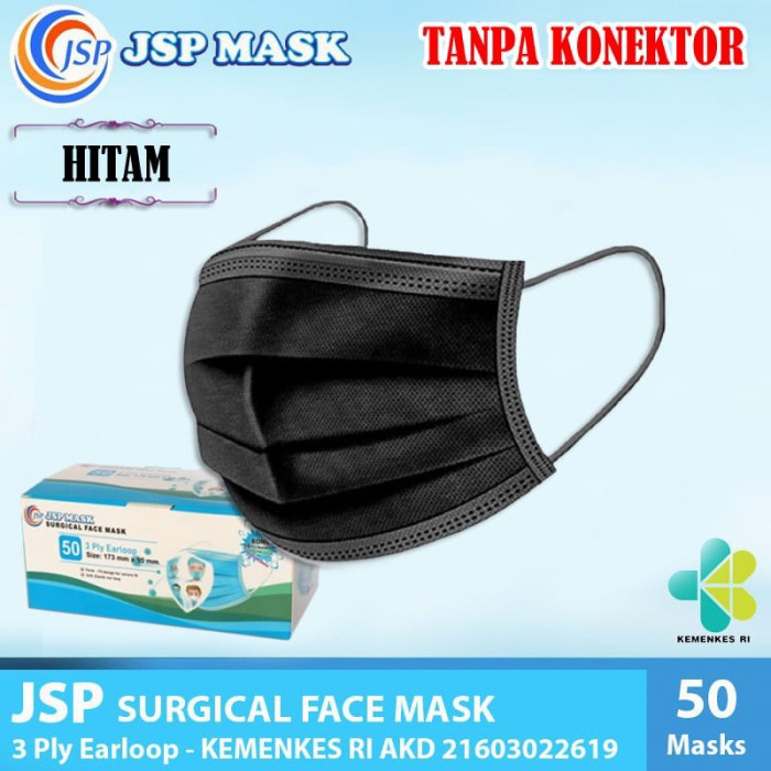 MASKER JSP MASK 3 PLY SM O9 TANPA KONEKTOR MEDIS