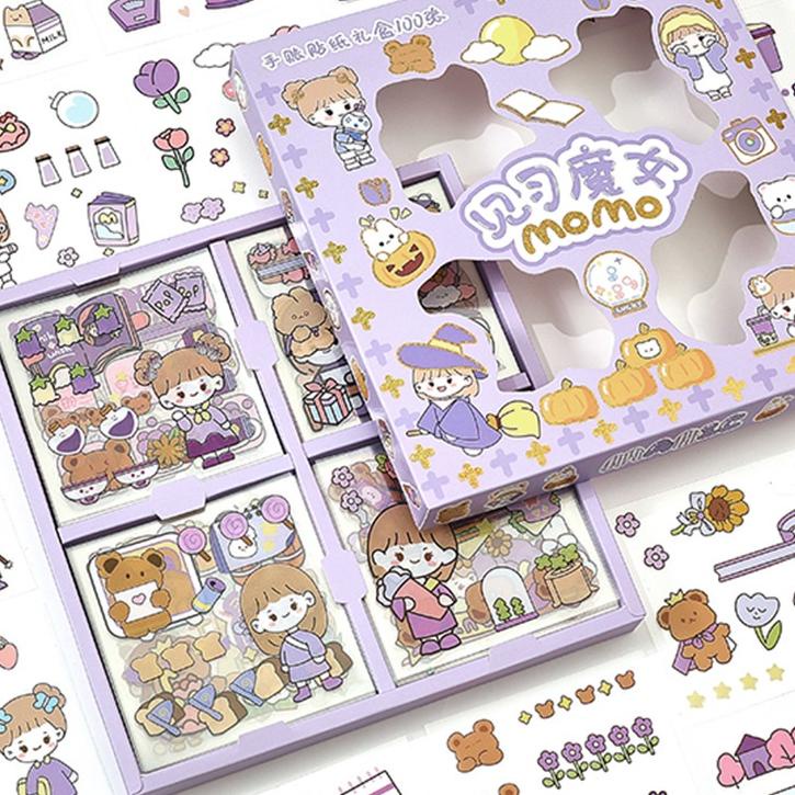 

⸨DeX♛⸩ ⭐️ 100 Lembar Stiker Motif Kartun Korea Lucu Anti Air Dekorasi Handbook Scrapbook DIY /Sale termurah