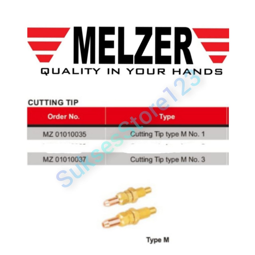 

Cutting TIP Type M No. 3 Melzer