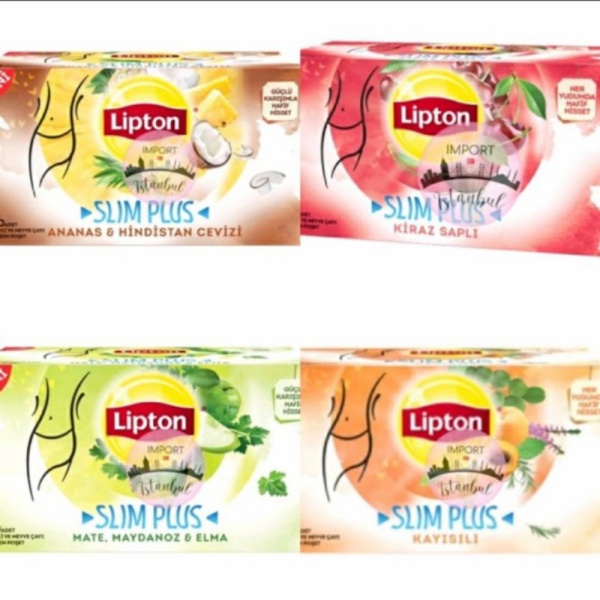 lipton slim plus slimming tea teh diet turki - Apel Limited
