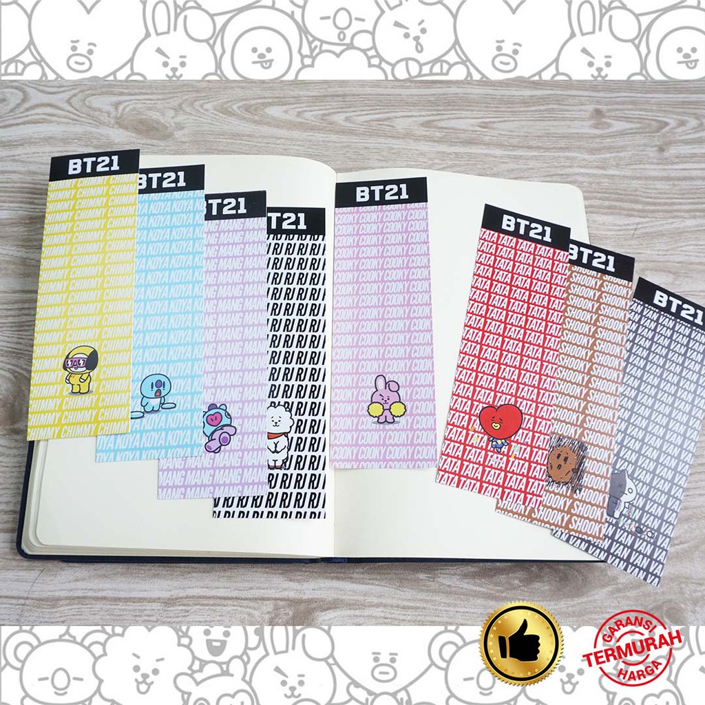 

Cyintia_Store PEMBATAS BUKU BT21 PANJANG 5x16 CM (VERSI 1) / BOOKMARK BT21 / MERCHANDISE KPOP BTS