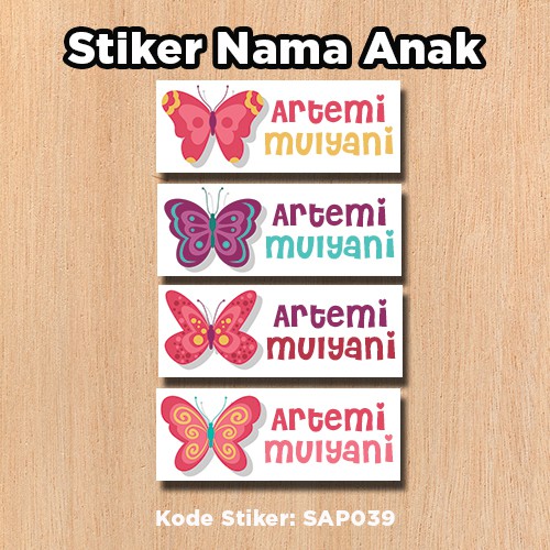 

Label Nama Karakter Red Butterfly