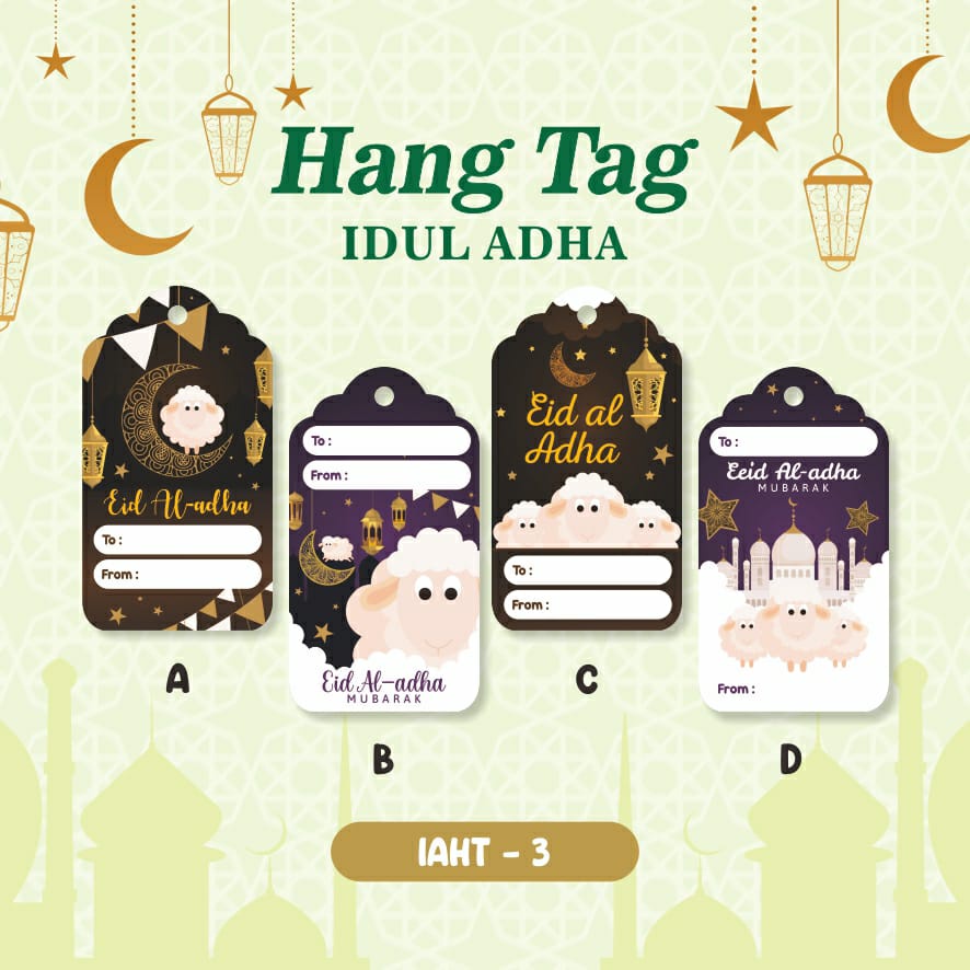 

25 PCS HANG TAG GANTUNGAN PARCEL SOUVENIR GOODIE BAG IDUL ADHA