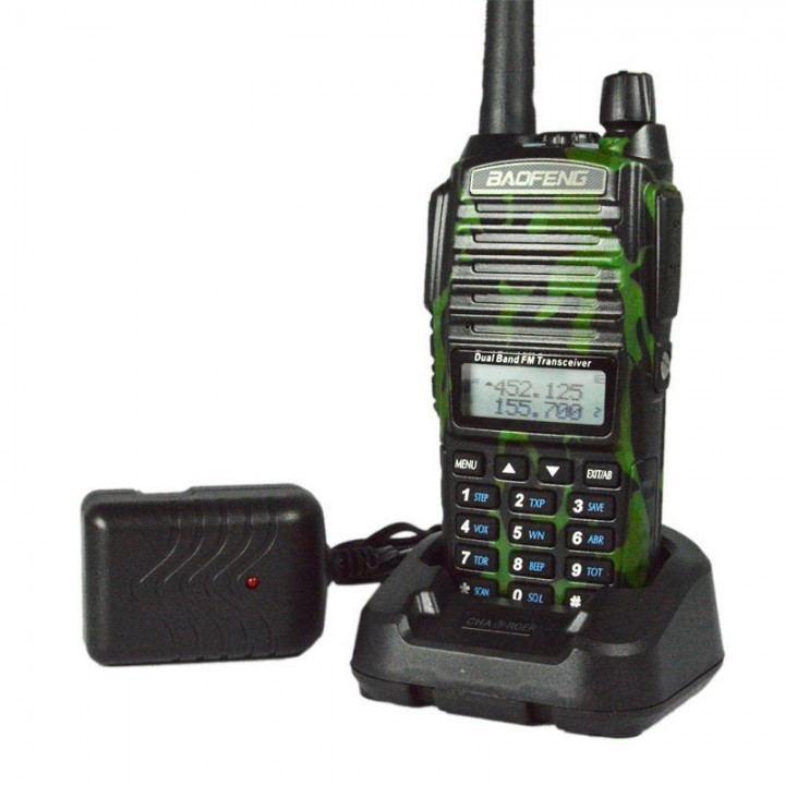 Radio Walkie Handy Talky HT BAOFENG POFUNG Dual Band UHF VHF UV-82 - Loreng Army (Camouflage)